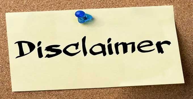 disclaimer